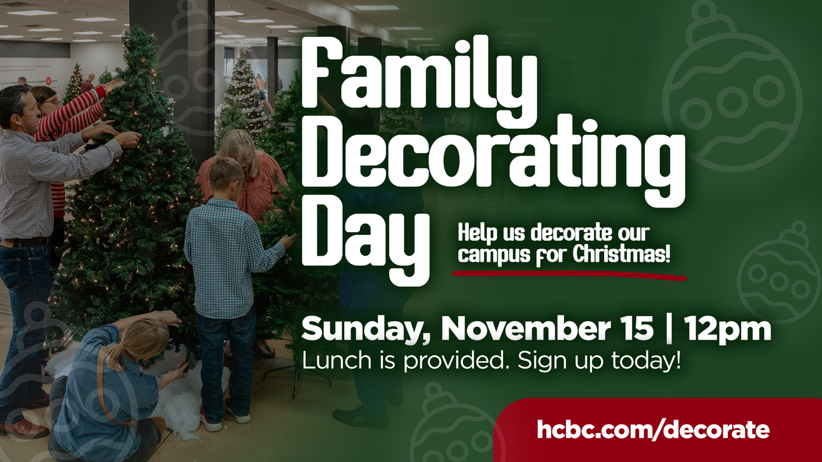 Family Christmas Decorating Day